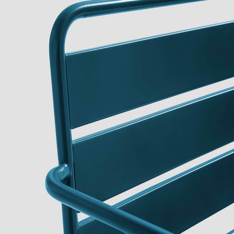 Silla de jardín baja de metal (3/5)