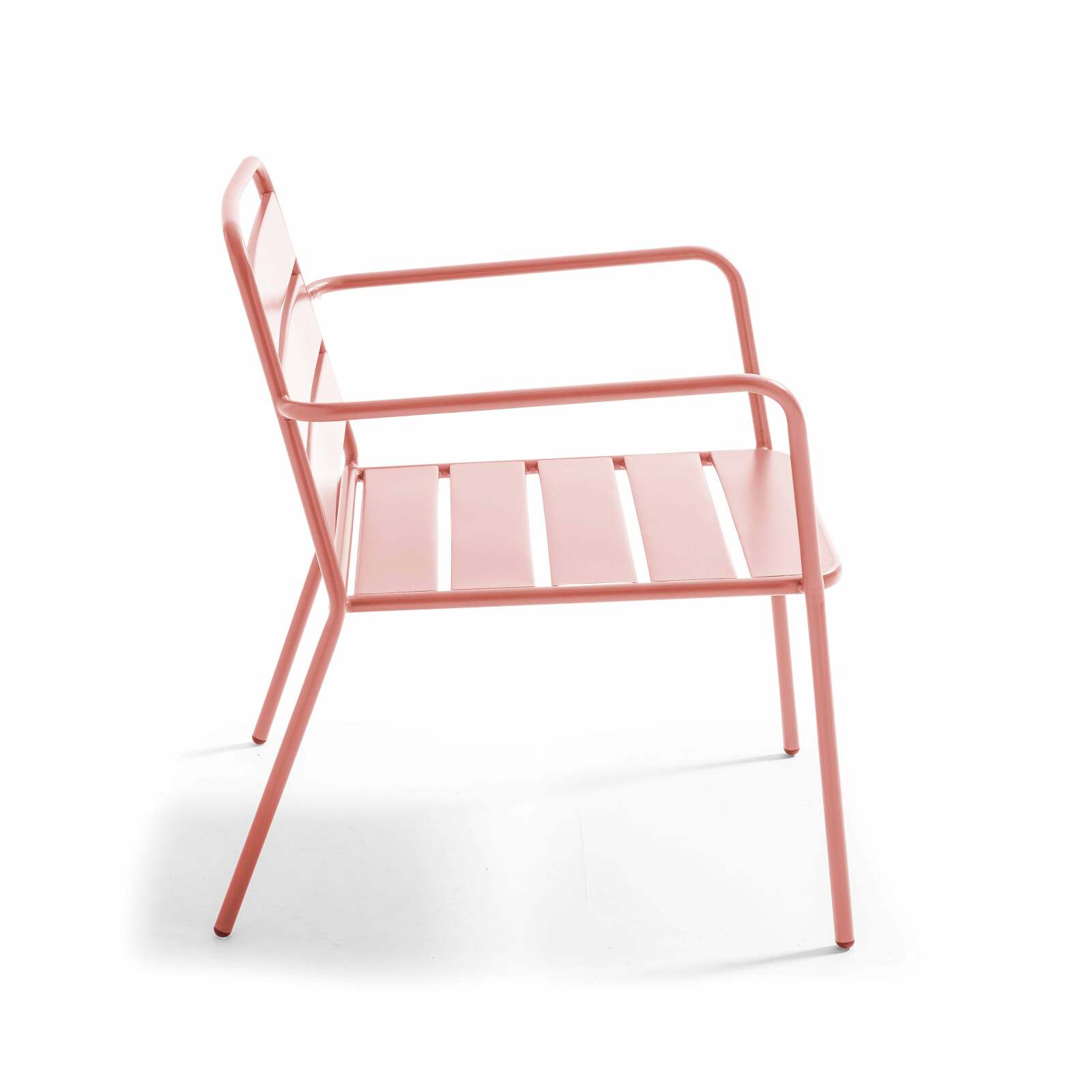 Silla de jardín baja de metal