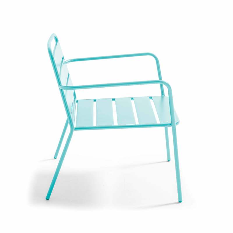 Silla de jardín baja de metal (55/73)