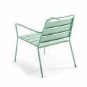 Silla de jardín baja de metal