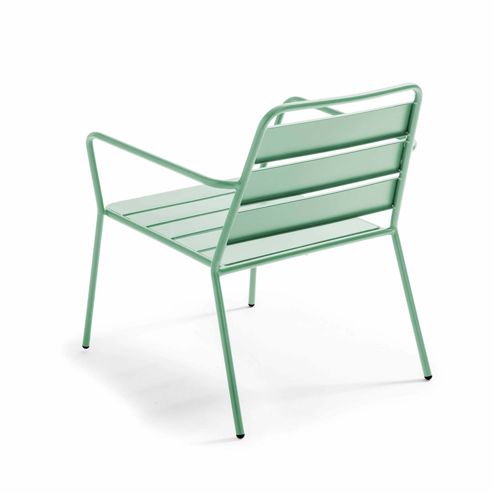 Silla de jardín baja de metal