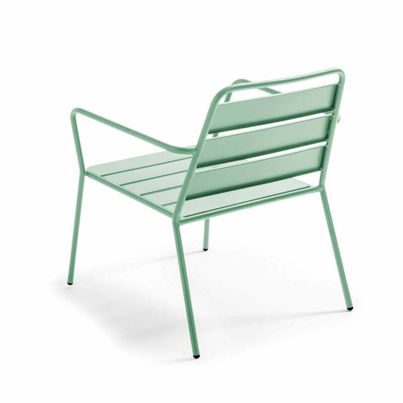 Silla de jardín baja de metal (62/73)