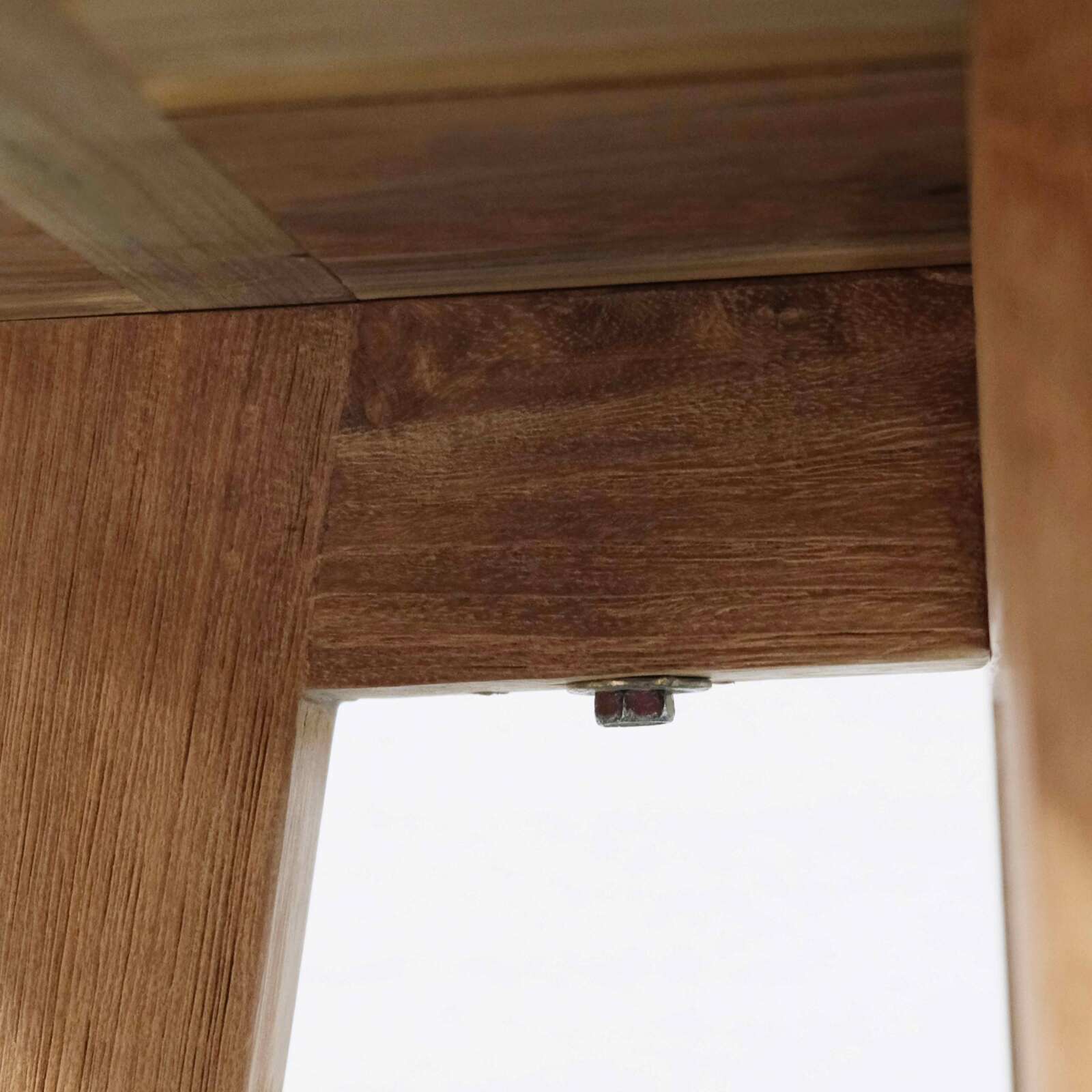 Mesa de centro redonda de teca reciclada maciza Mesa de centro redonda de teca reciclada maciza