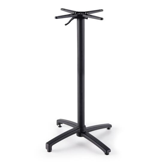 Pie de mesa con sistema inclinable en aluminio | Oviala