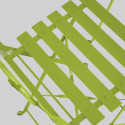 Zoom silla de metal verde