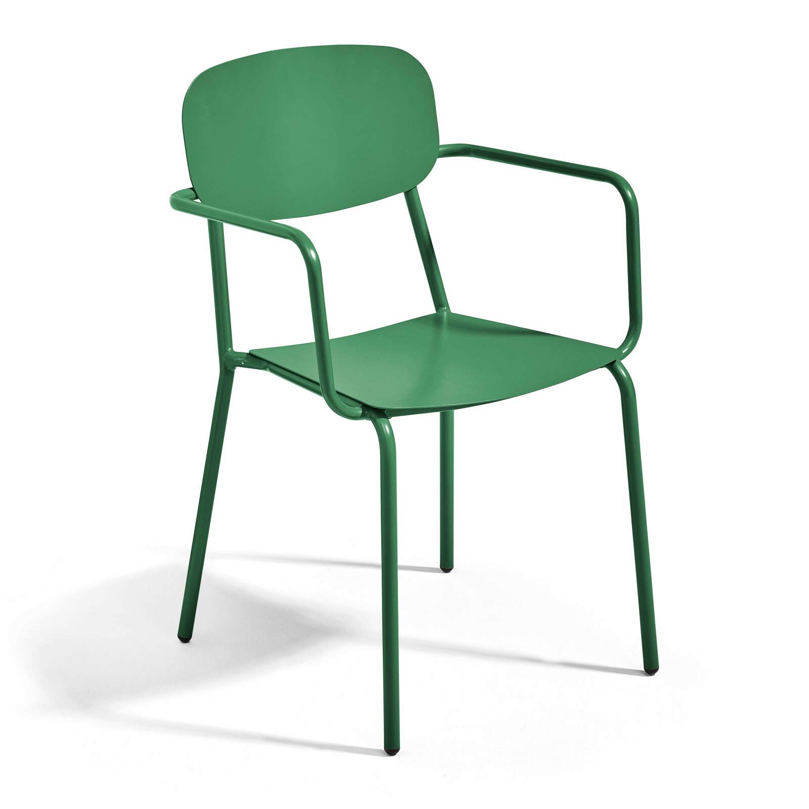 Silla de jardín de aluminio con reposabrazos