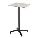 Mesa alta de jardín cuadrada de 60 x 60 cm inclinable en HPL