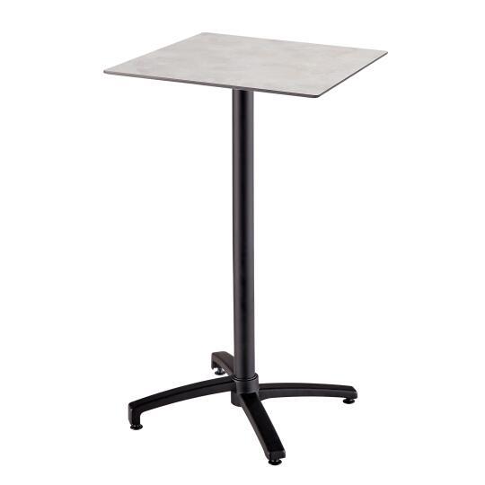 Mesa alta de jardín cuadrada de 60 x 60 cm inclinable en HPL