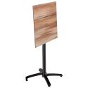 Mesa alta de jardín cuadrada de 60 x 60 cm inclinable en HPL