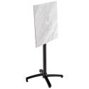 Mesa alta de jardín cuadrada de 60 x 60 cm inclinable en HPL