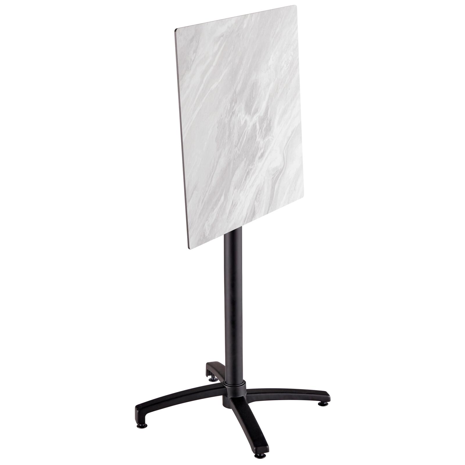 Mesa alta de jardín cuadrada de 60 x 60 cm inclinable en HPL