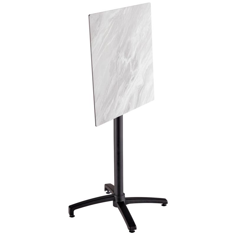 Mesa alta de jardín cuadrada de 60 x 60 cm inclinable en HPL