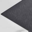 Mesa alta de jardín cuadrada de 60 x 60 cm inclinable en HPL