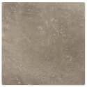 Mesa de jardín cuadrada de 60 x 60 cm con pie blanco inclinable en HPL