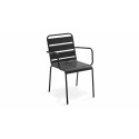 Sillon interior gris de metal