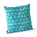 Cojines AZUL Y BLANCO estampados TRIANGULO