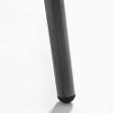 Mesa de centro de metal rectangular gris