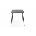 Mesa gris de metal estilo industrial