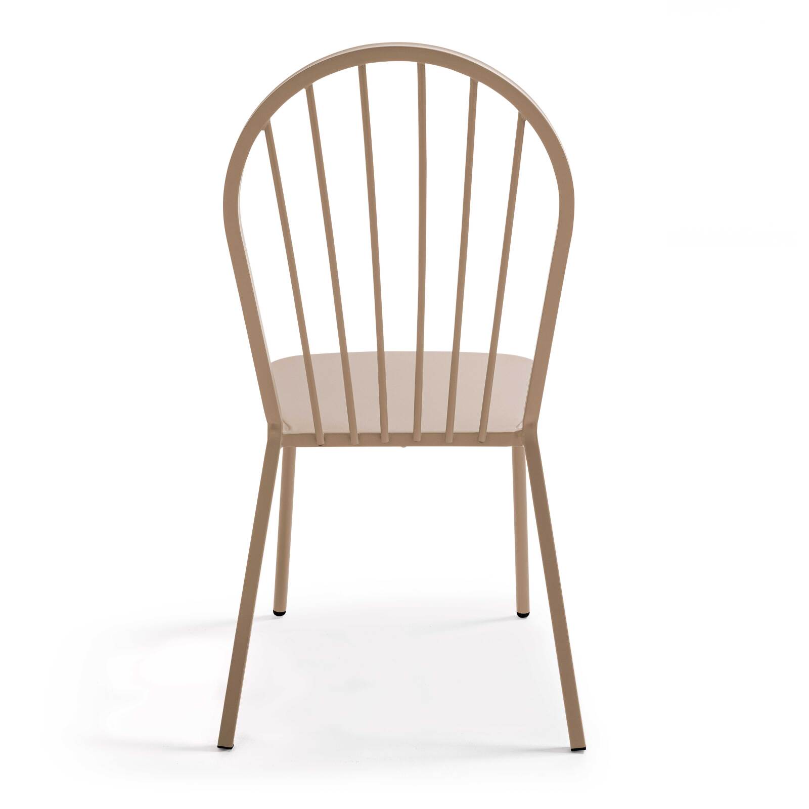 Mesa de jardín cuadrada de 70 x 70 cm y 2 sillas de metal