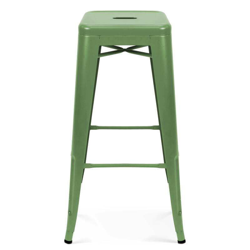 Taburete de jardín de metal mate