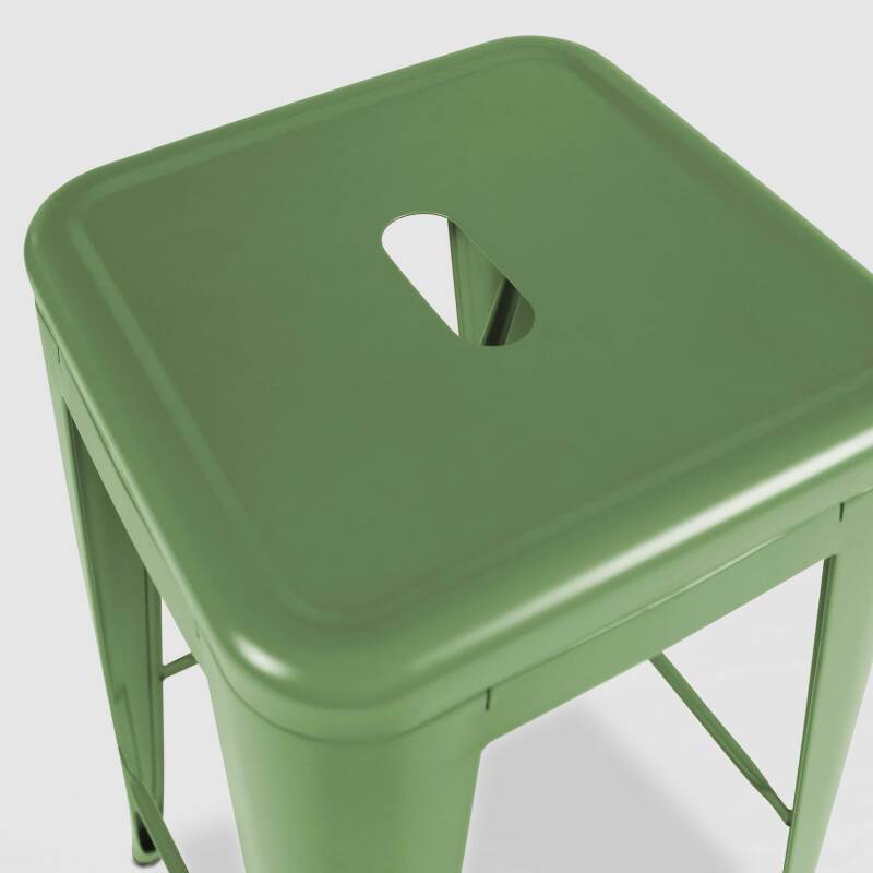 Taburete de jardín de metal mate (2/5)