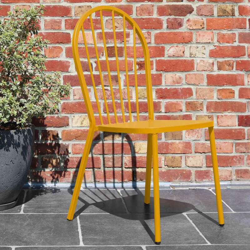 Silla de jardín bistro parisino de metal calada y de diseño - Lifestyle