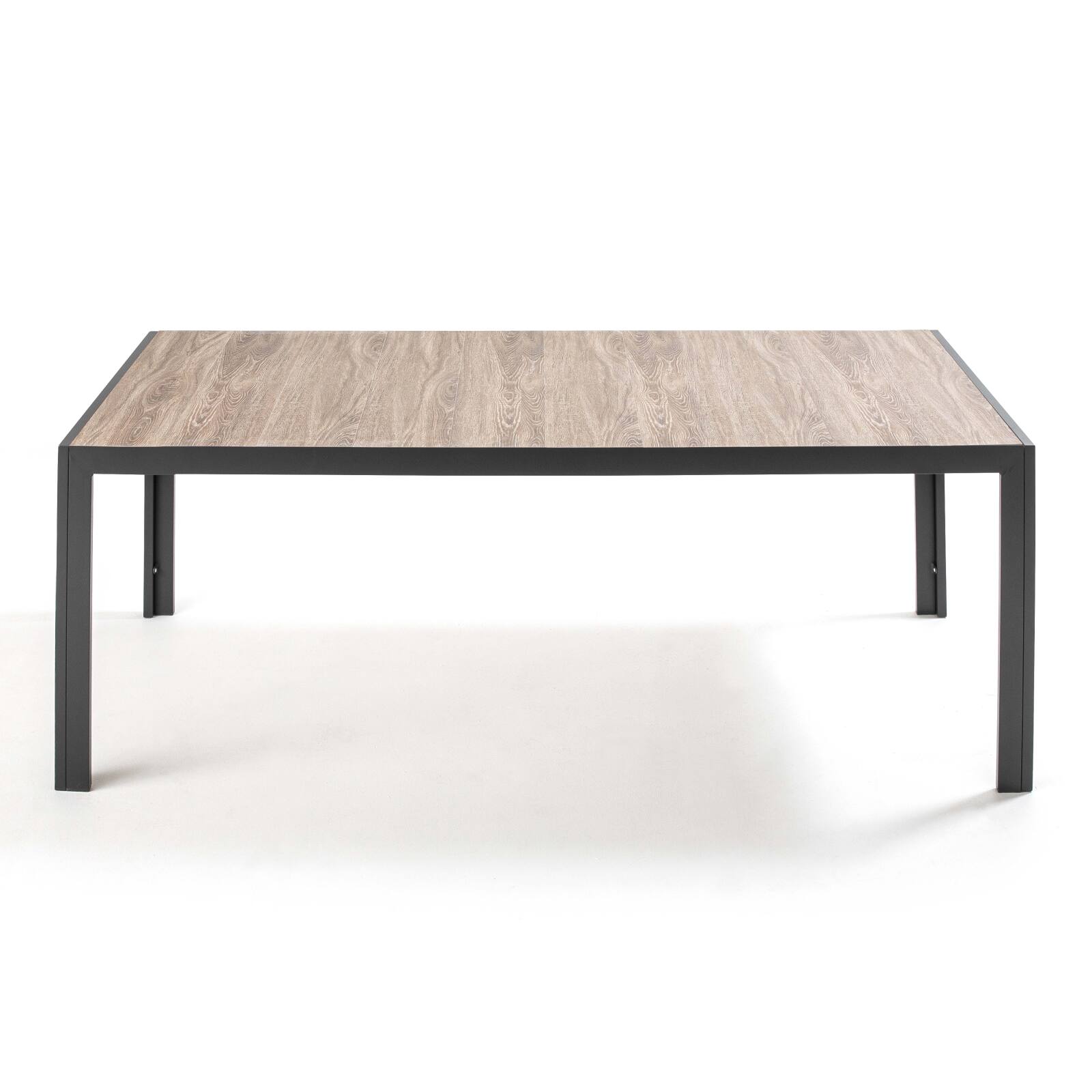 Mesa con tablero de cerámica con efecto de madera para 10 personas
