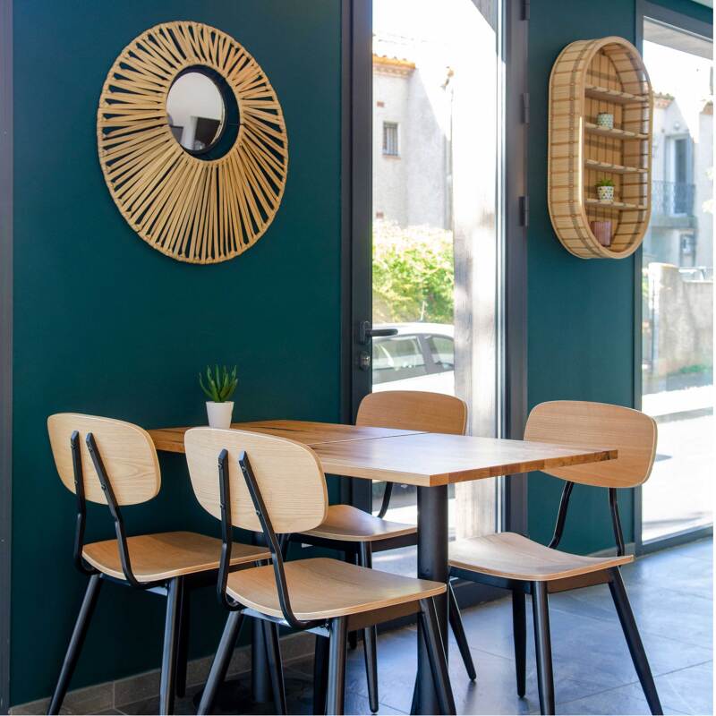 Lote de 2 sillas de madera FSC®