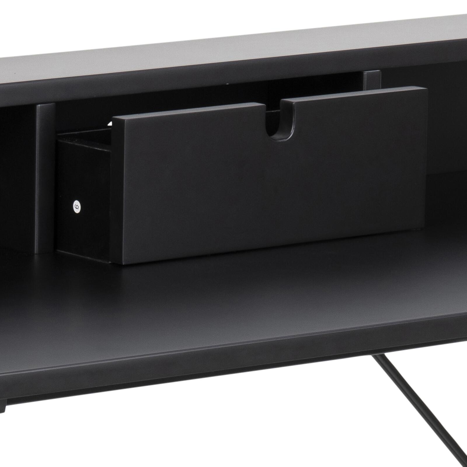 Escritorio de madera y metal de 100 x 55 cm