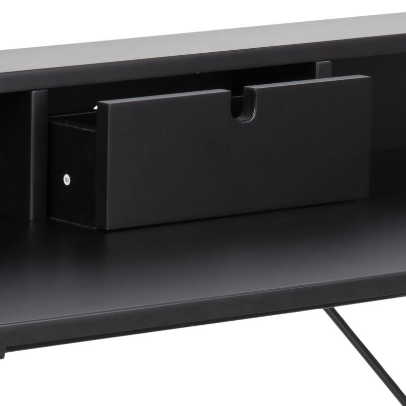 Escritorio de madera y metal de 100 x 55 cm