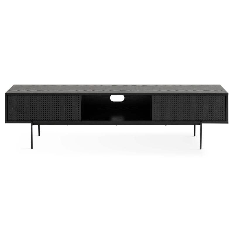 Mueble de TV de 180 cm en chapa de madera estilo contemporáneo