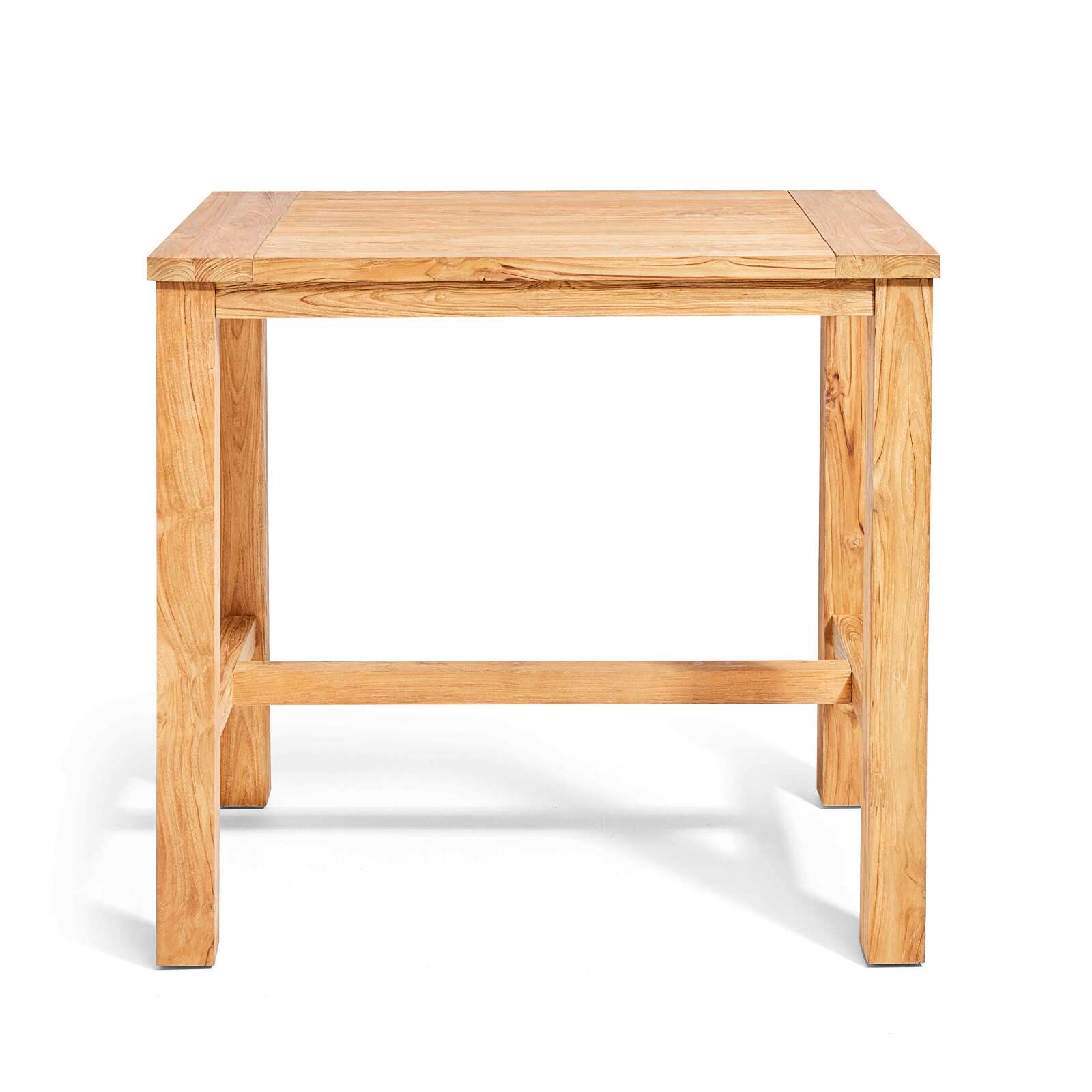 Mesa alta de teka reciclada maciza