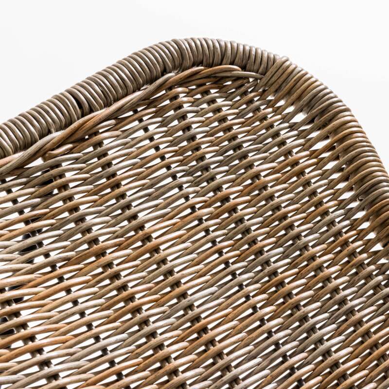 Lote de 2 sillones de jardín de resina trenzada