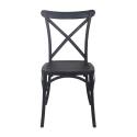 Silla apilable de plástico para terraza