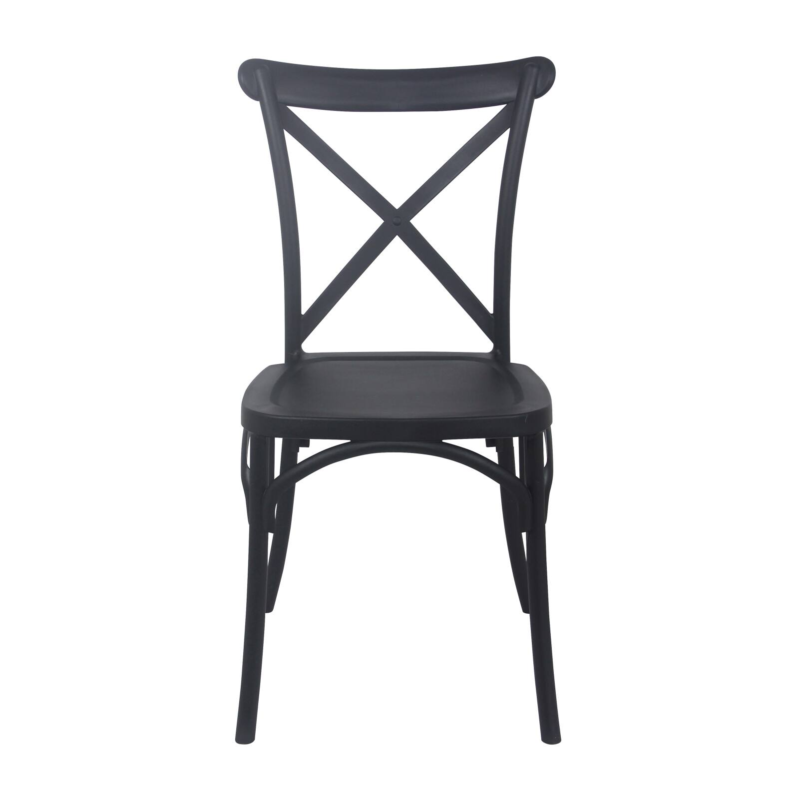 Silla apilable de plástico para terraza