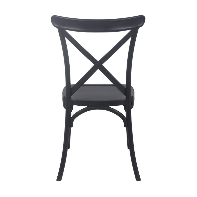 Silla apilable de plástico para terraza (4/5)