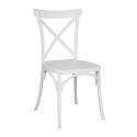 Silla apilable de plástico para terraza