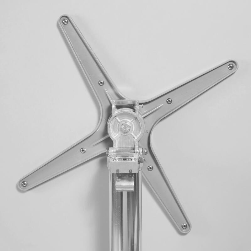 Mesa de jardín redonda de aluminio con tablero basculante (⌀60 x 72 cm) (6/7)