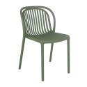 Silla de terraza de plástico