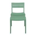 Silla calada de terraza de plástico