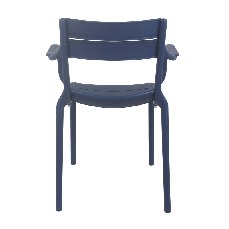 Silla de terraza de plástico con reposabrazos (2/5)