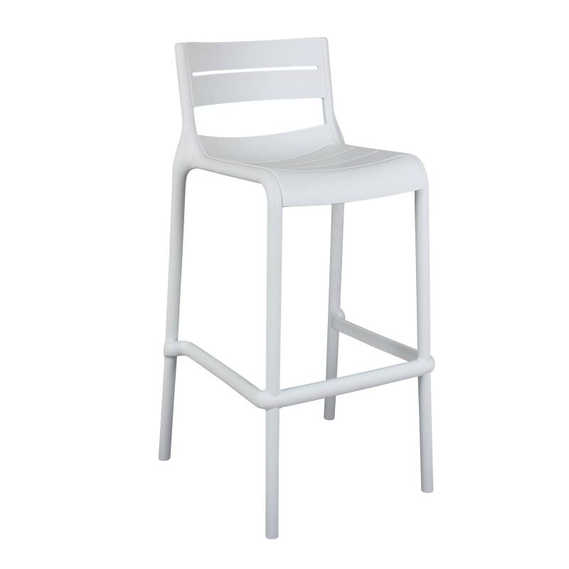 Silla alta de terraza de plástico