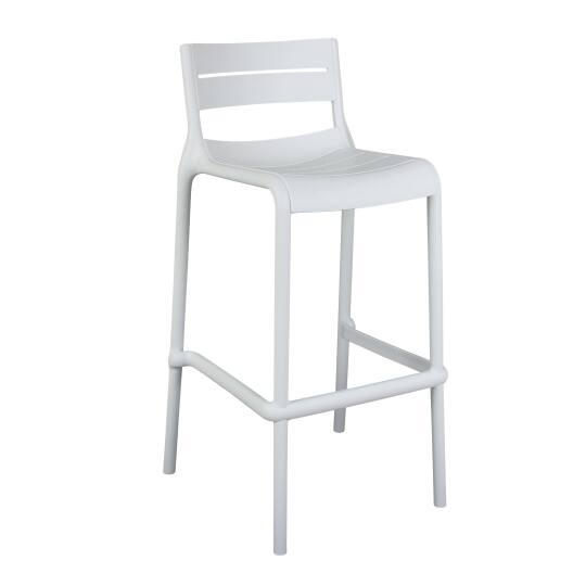 Silla alta de terraza de plástico