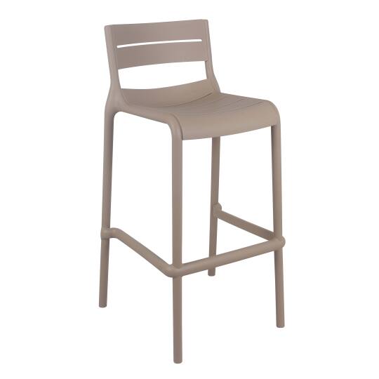 Silla alta de terraza de plástico