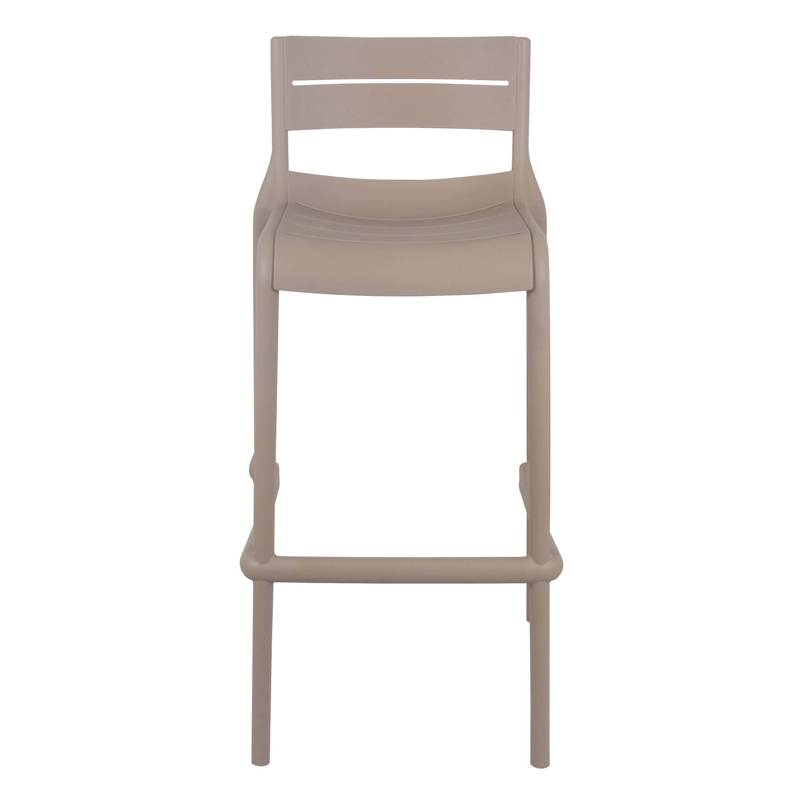 Silla alta de terraza de plástico