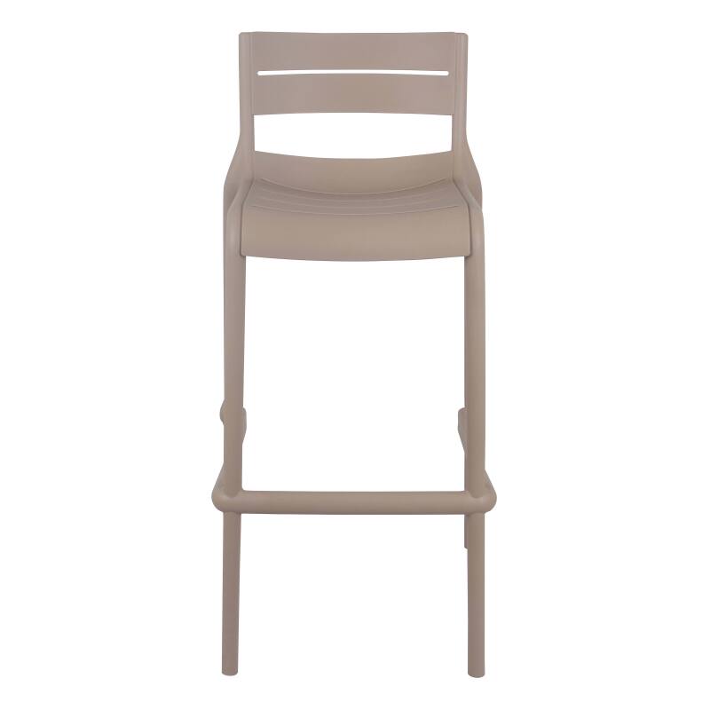 Silla alta de terraza de plástico