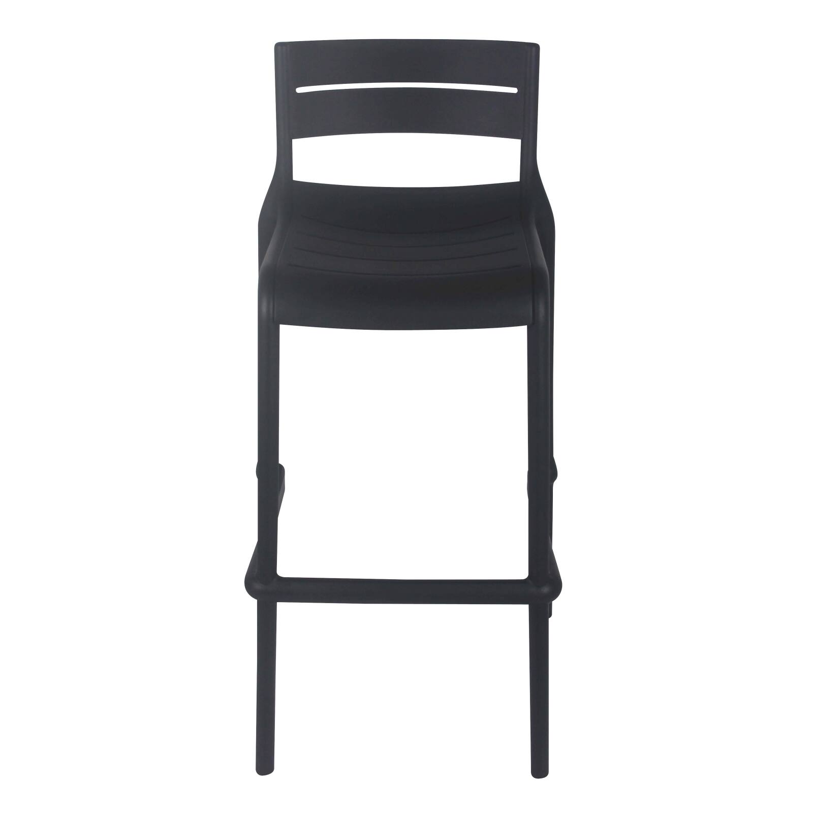 Silla alta de terraza de plástico