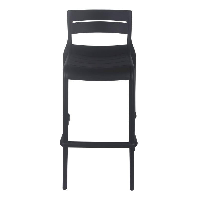 Silla alta de terraza de plástico