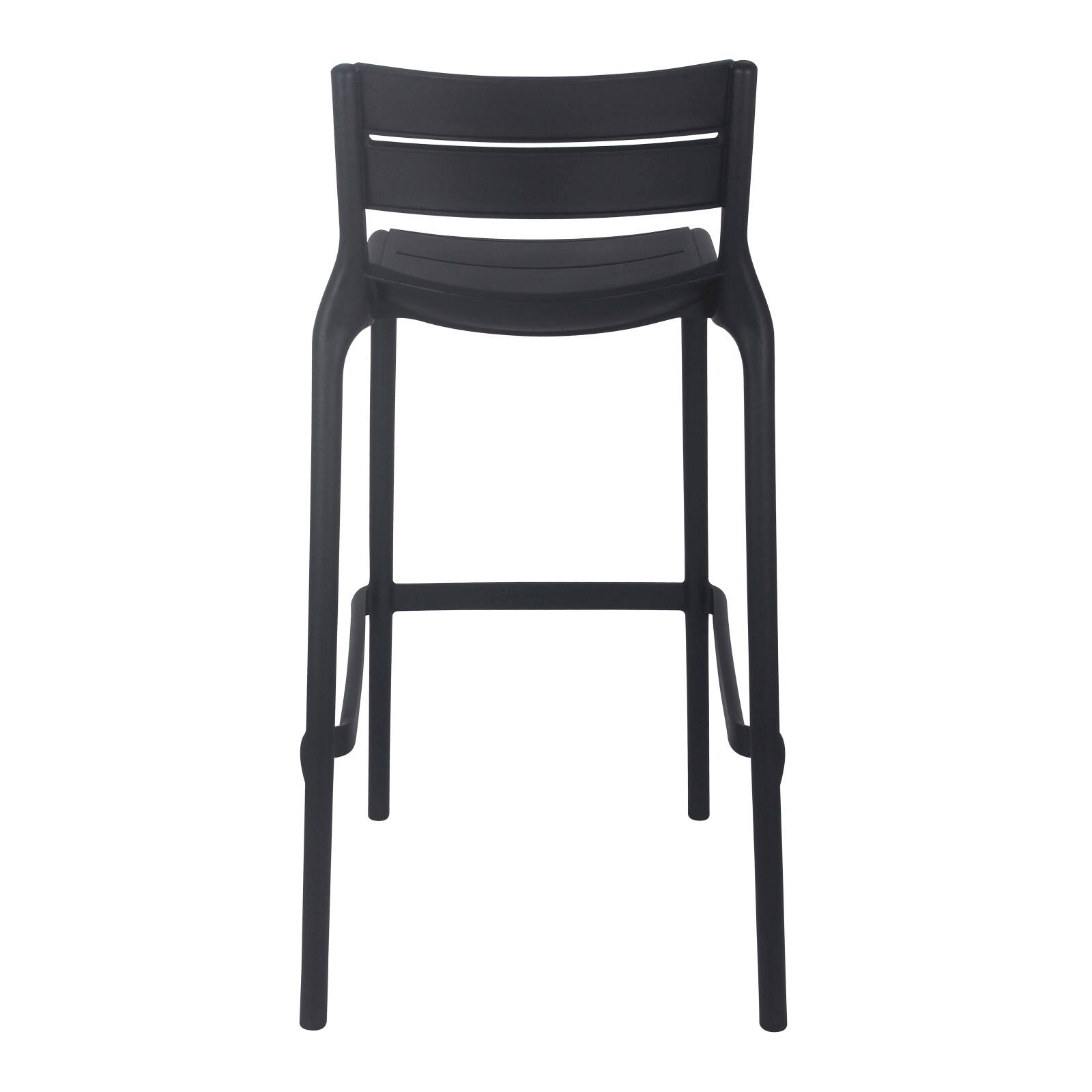 Silla alta de terraza de plástico