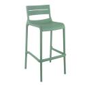 Silla alta de terraza de plástico